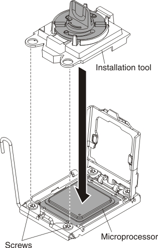 Graphic illustrating installation tool