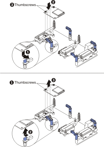 Graphic illustrating the removal of the Adapter for SD Media