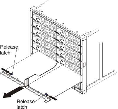 Graphic illustrating how to remove a 1-bay shelf